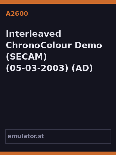 Interleaved ChronoColour Demo
