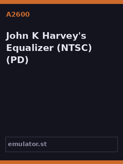 John K Harvey's Equalizer