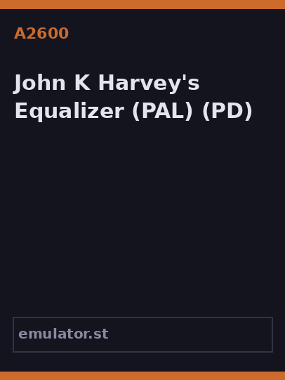 John K Harvey's Equalizer