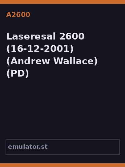 Laseresal 2600
