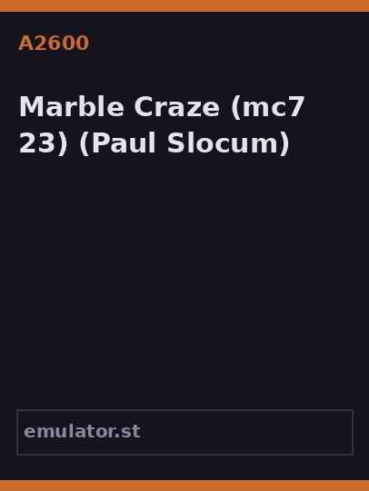 Marble Craze