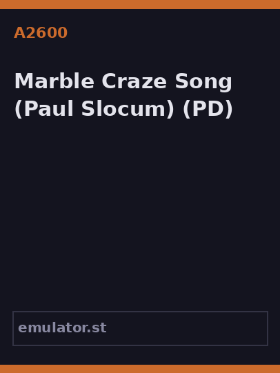 Marble Craze Song