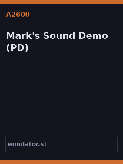 Mark's Sound Demo