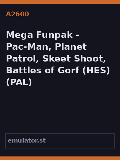 Mega Funpak - Pac-Man, Planet Patrol, Skeet Shoot, Battles of Gorf