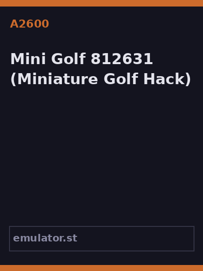 Mini Golf 812631