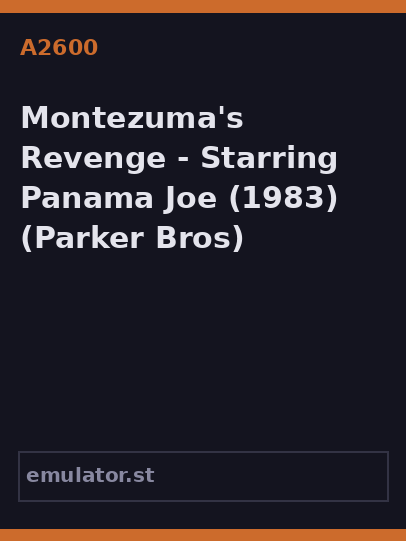 Montezuma's Revenge - Starring Panama Joe