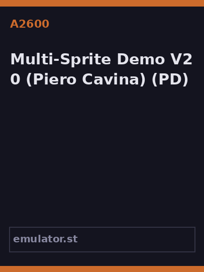 Multi-Sprite Demo V2.0