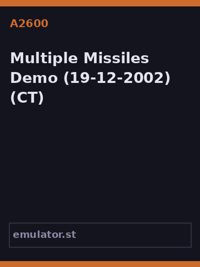 Multiple Missiles Demo