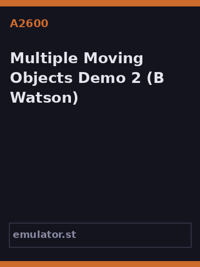Multiple Moving Objects Demo 2