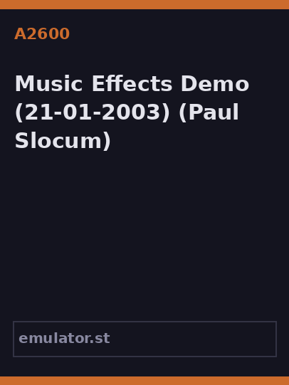 Music Effects Demo