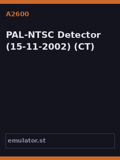PAL-NTSC Detector