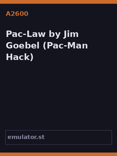 Pac-Law by Jim Goebel