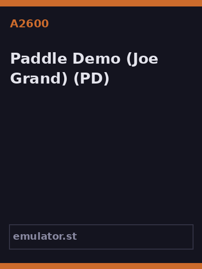 Paddle Demo