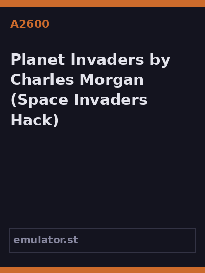 Planet Invaders by Charles Morgan