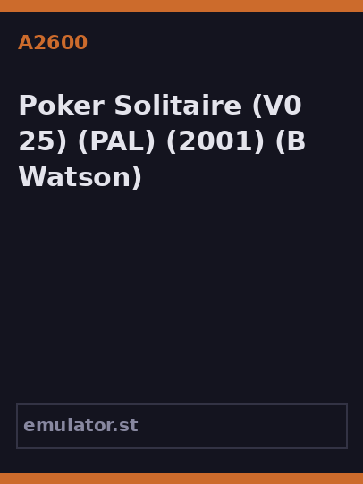 Poker Solitaire