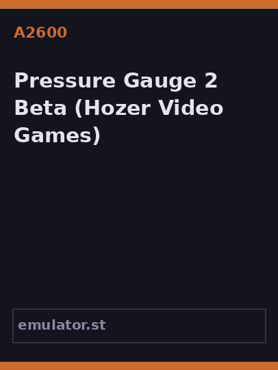 Pressure Gauge 2 Beta