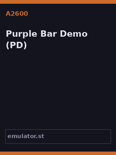 Purple Bar Demo
