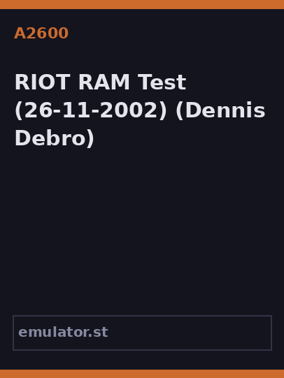 RIOT RAM Test