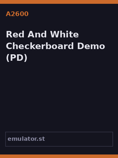 Red And White Checkerboard Demo