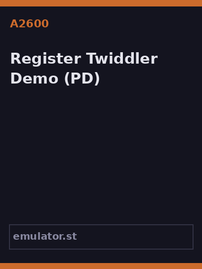 Register Twiddler Demo