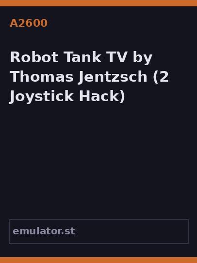 Robot Tank TV by Thomas Jentzsch
