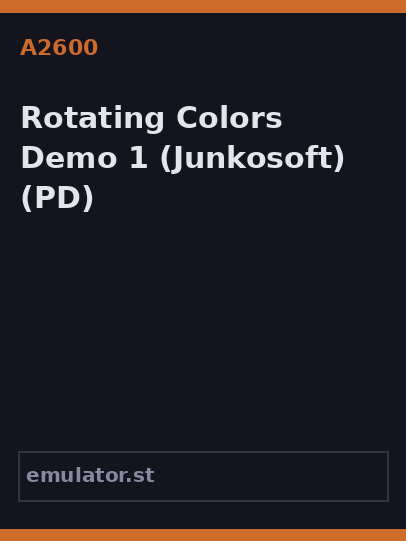 Rotating Colors Demo 1