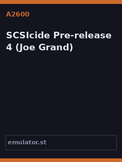 SCSIcide Pre-release 4