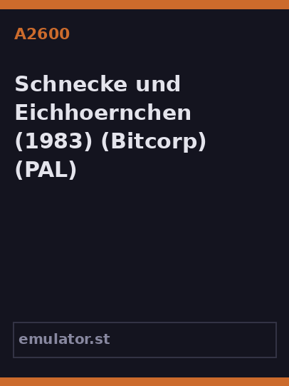 Schnecke und Eichhoernchen