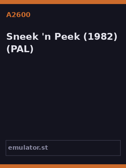 Sneek 'n Peek