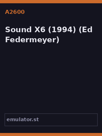 Sound X6