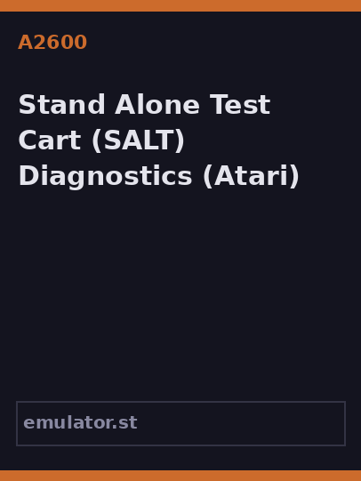 Stand Alone Test Cart Diagnostics