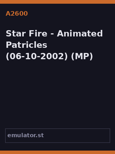 Star Fire - Animated Patricles