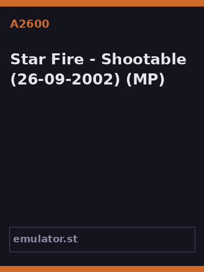 Star Fire - Shootable