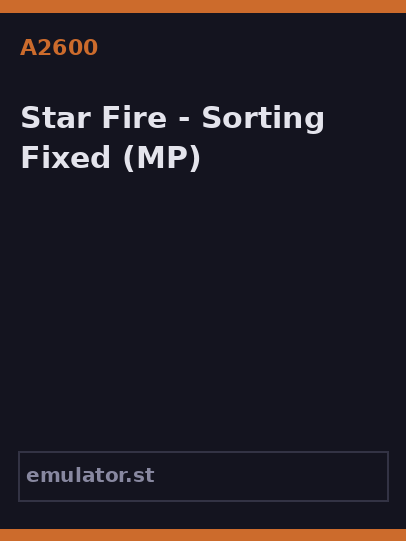 Star Fire - Sorting Fixed