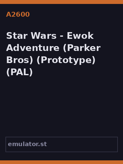 Star Wars - Ewok Adventure