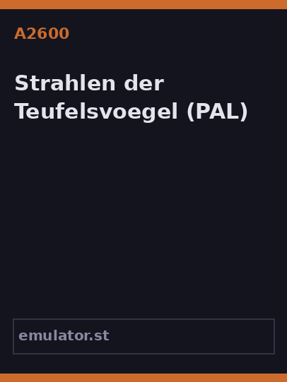 Strahlen der Teufelsvoegel
