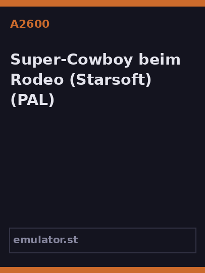 Super-Cowboy beim Rodeo