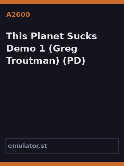 This Planet Sucks Demo 1