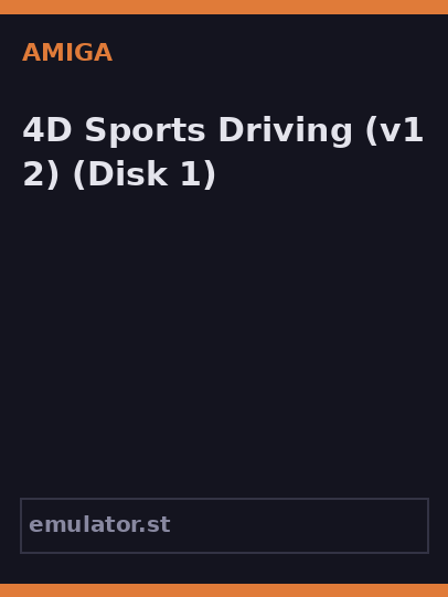 4D Sports Driving