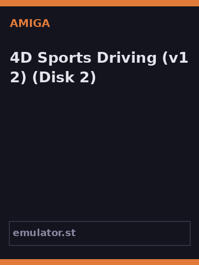 4D Sports Driving