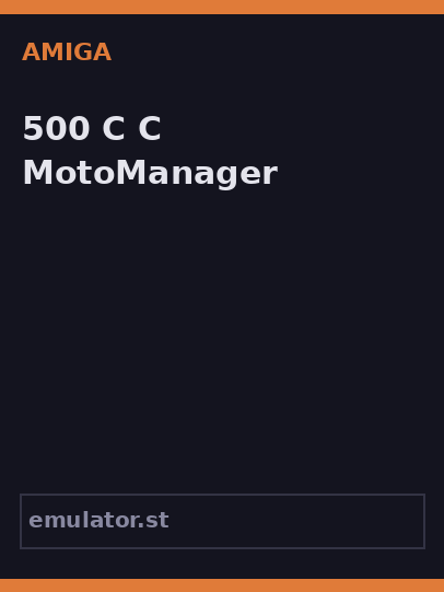 500 C.C MotoManager