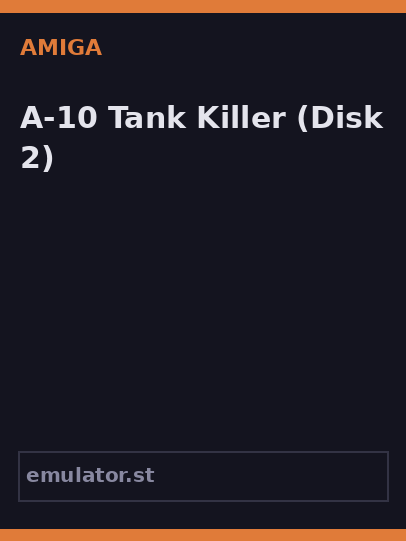 A-10 Tank Killer