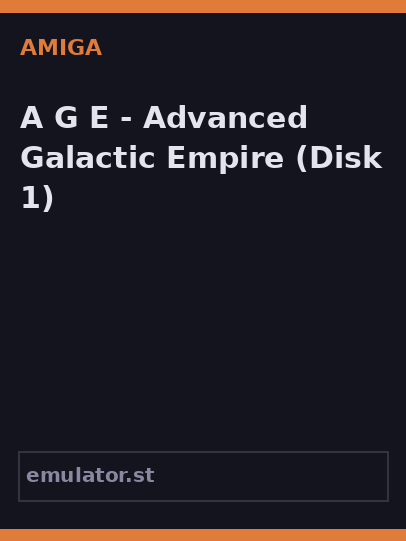 A.G.E. - Advanced Galactic Empire
