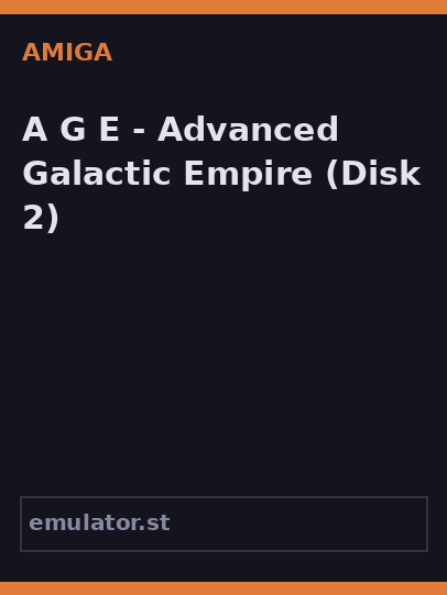 A.G.E. - Advanced Galactic Empire