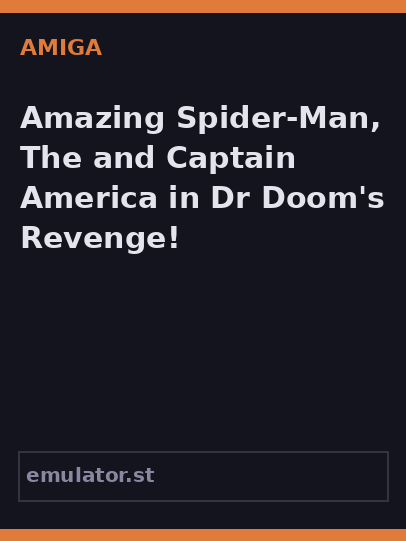 Amazing Spider-Man, The and Captain America in Dr. Doom's Revenge!