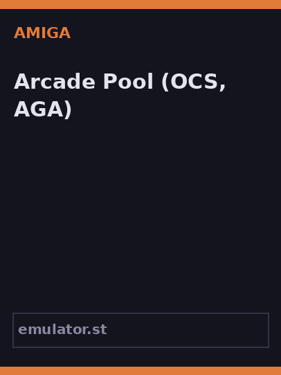 Arcade Pool