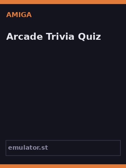 Arcade Trivia Quiz