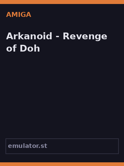 Arkanoid - Revenge of Doh