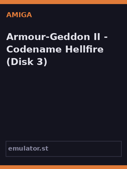 Armour-Geddon II - Codename Hellfire