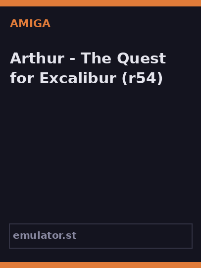 Arthur - The Quest for Excalibur